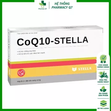 CoQ10-STELLA hỗ trợ chống oxy hóa và hỗ trợ tốt cho sức khỏe tim mạch (30 viên)