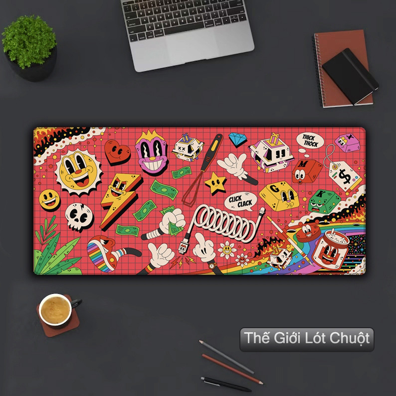 Pad Chuột Gaming Cỡ Lớn 90x40 / 80x30cm, Lót Chuột Deskmat