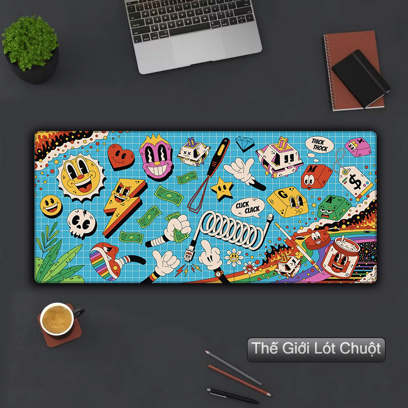 Pad Chuột Gaming Cỡ Lớn 90x40 / 80x30cm, Lót Chuột Deskmat