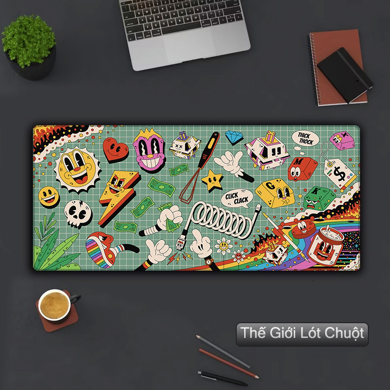 Pad Chuột Gaming Cỡ Lớn 90x40 / 80x30cm, Lót Chuột Deskmat