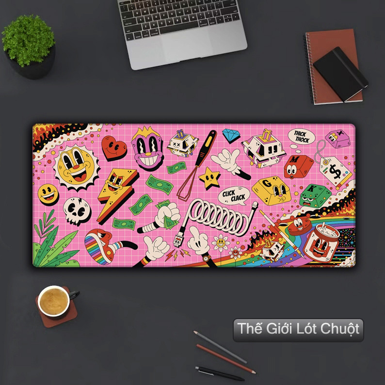 Pad Chuột Gaming Cỡ Lớn 90x40 / 80x30cm, Lót Chuột Deskmat