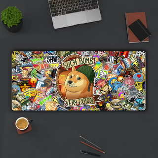 Lót Chuột Gaming Deskmat 90x40cm, Pad Chuột Dày 3mm 5mm