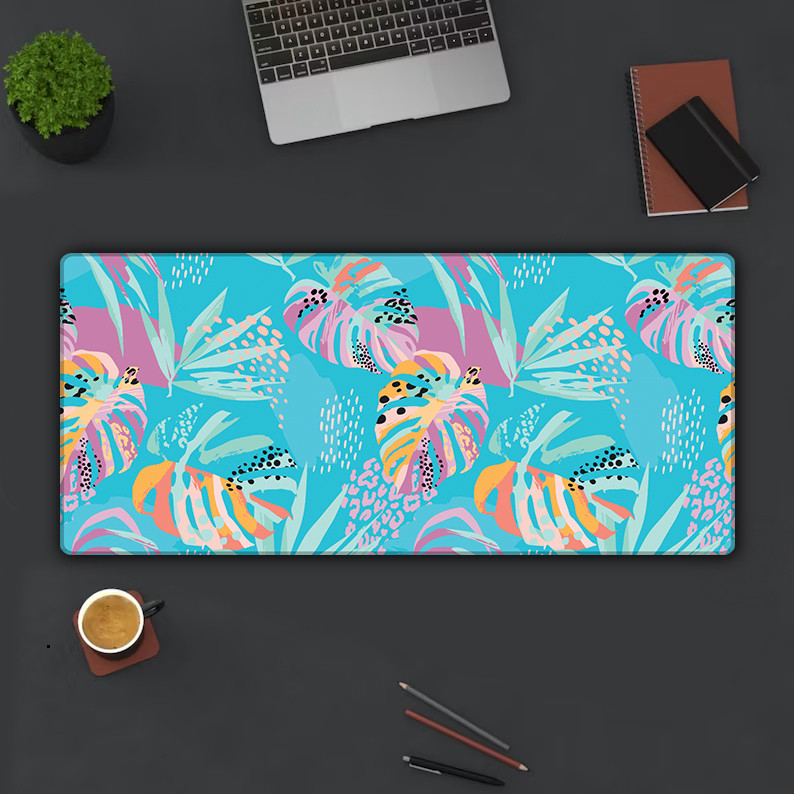 Lót Chuột Gaming Cỡ Lớn 90x40cm Deskmat Chống Trượt, Pad Chuột Bề Mặt Mịn