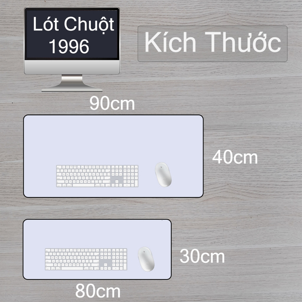Lót Chuột Gaming 90x40cm Deskmat, Pad Chuột Bàn Máy Tính