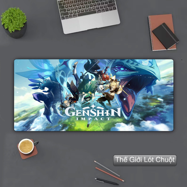 Pad Chuột Gaming 90x40cm Deskmat, Lót Chuột Chống Trượt