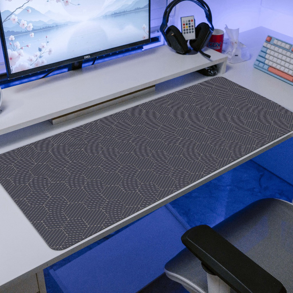 Pad Chuột Deskmat Cỡ Lớn 90x40cm, Lót Chuột Gaming Dày 3mm / 5mm