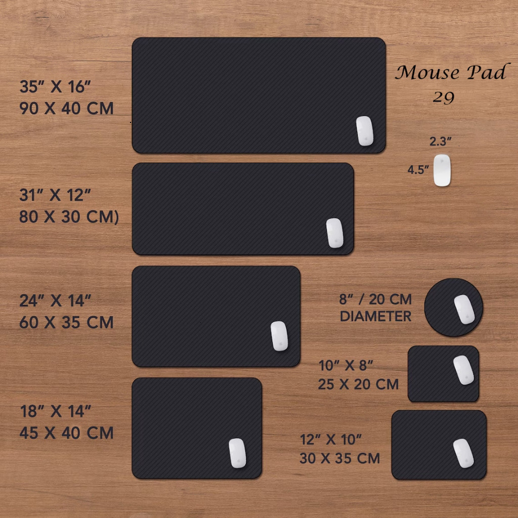 Pad Chuột Deskmat Cỡ Lớn 90x40cm, Lót Chuột Gaming Dày 3mm / 5mm