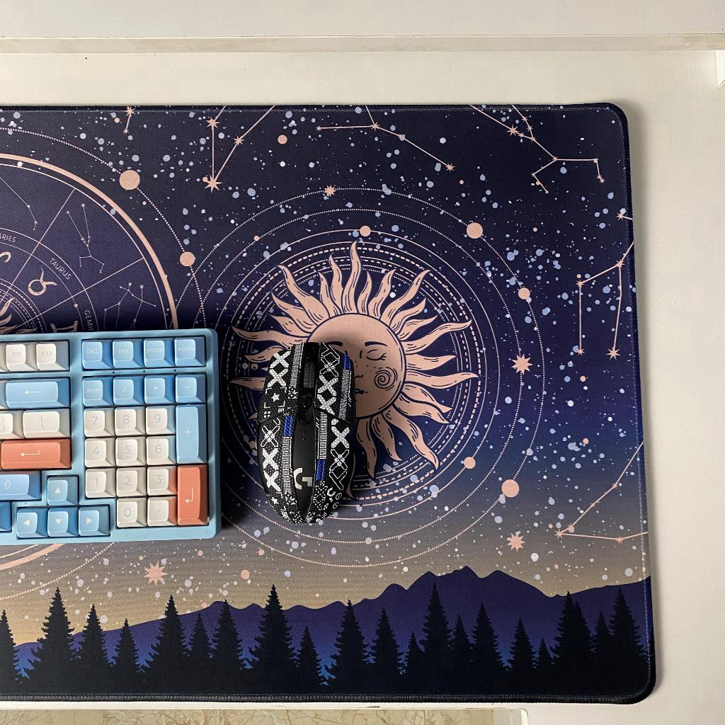 Lót Chuột Gaming Deskmat Cỡ Lớn 90x40cm, Pad Chuột Chống Trượt
