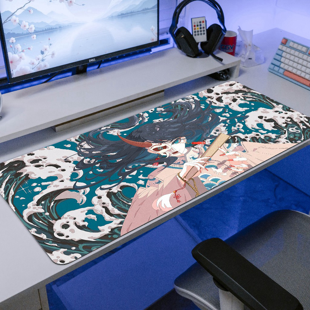 Pad Chuột Gaming 90x40cm Cỡ Lớn, Lót Chuột Deskmat Chống Trượt Cho Game Thủ