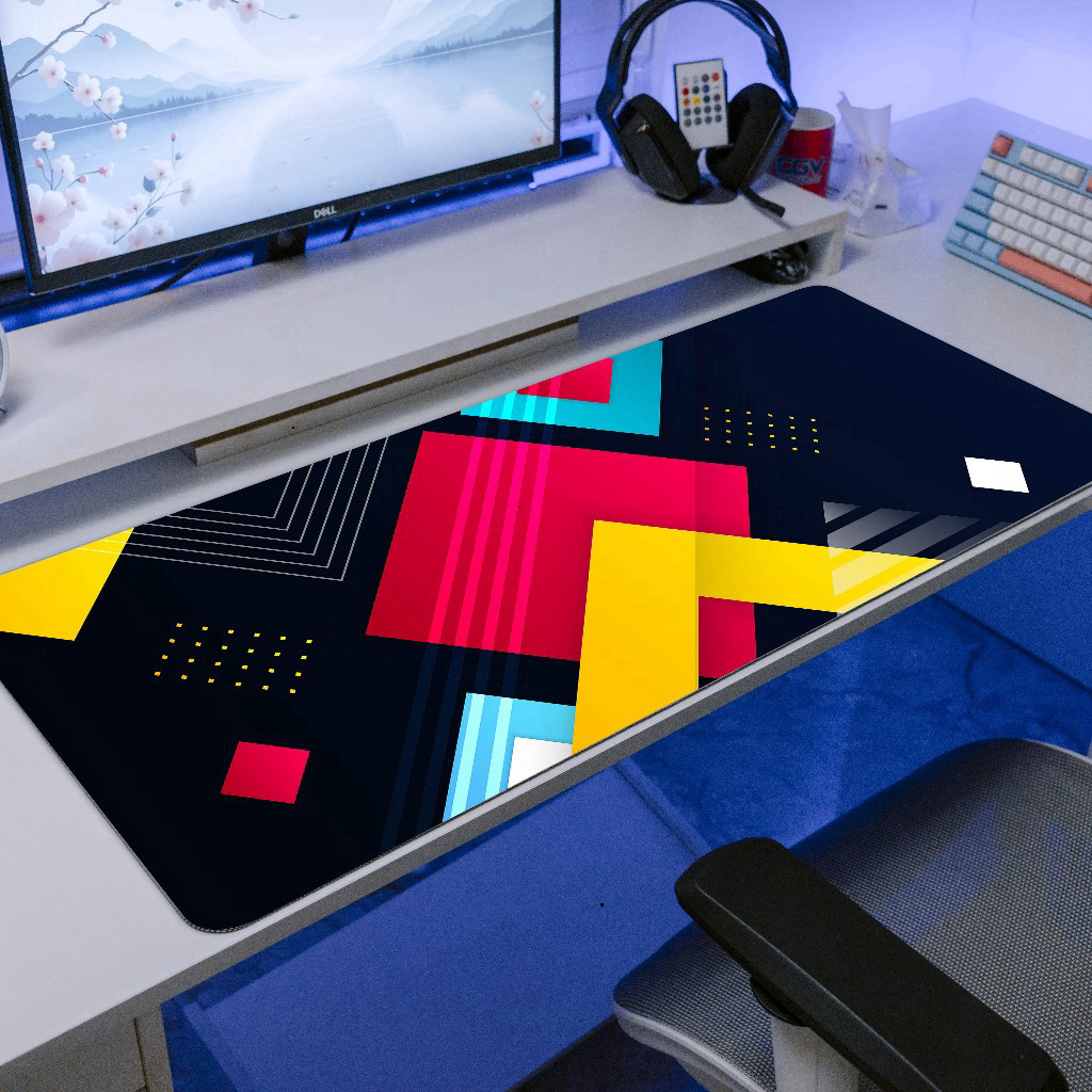 Lót Chuột Gaming Deskmat 90x40 / 80x30cm, Pad Chuột Chống Trượt