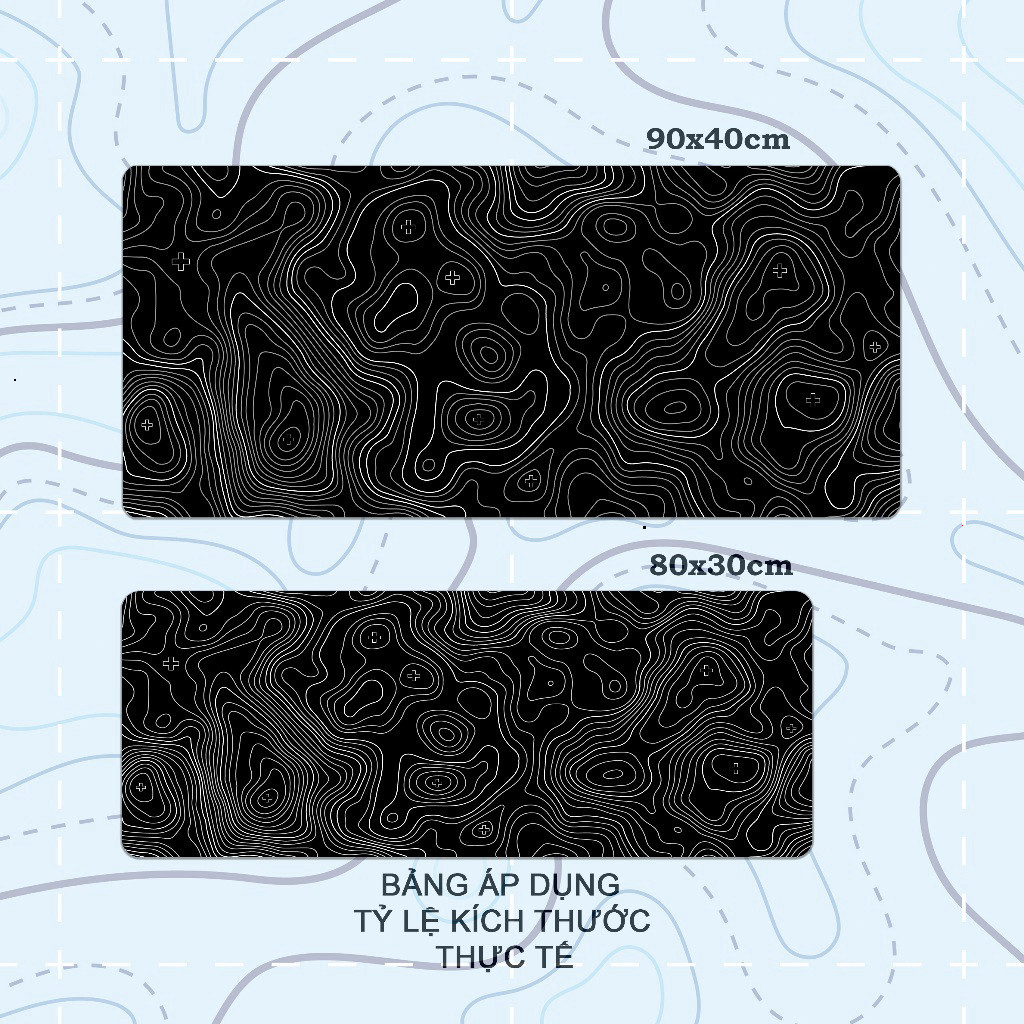 Pad Chuột Gaming Deskmat 90x40cm, Lót Chuột Chống Trượt