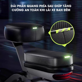 Yên da nổi vân, Vỏ bọc yên xe điện chống nước, cách nhiệt bền bỉ dẻo dao không xước bền bỉ Ngói - BYX01