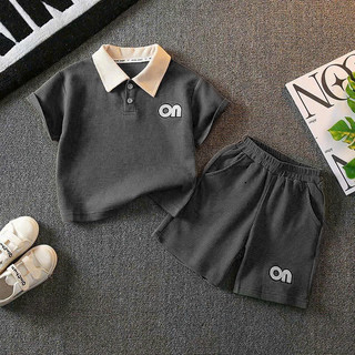 Bộ quần áo cộc tay cổ bẻ mùa hè dành cho trẻ em 10-45kg ( quần có túi),chất cotton ,Sét đồ bộ cổ trụ dành cho bé trai