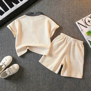 Bộ quần áo cộc tay cổ bẻ mùa hè dành cho trẻ em 10-45kg ( quần có túi),chất cotton ,Sét đồ bộ cổ trụ dành cho bé trai