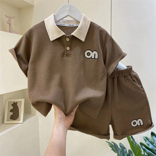Bộ quần áo cộc tay cổ bẻ mùa hè dành cho trẻ em 10-45kg,chất cotton ,Sét đồ 1 bộ cổ trụ dành cho bé trai.