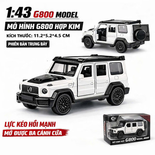 Xe Mô Hình Mercedes-Benz G800 - Tỷ lệ 1:43 Hợp Kim Cao Cấp Kèm ABS - Mở Được 3 Cửa - Kéo Lùi Để Chạy