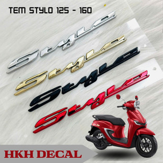 Tem chữ nổi Stylo 125 & 160 hàng cao cấp siêu đẹp