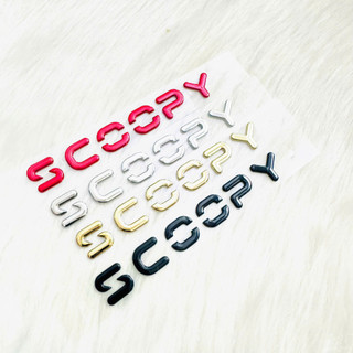 Tem Scoopy 2025 chữ nổi hàng cao cấp chuẩn sắc nèt - giá 1 cặp