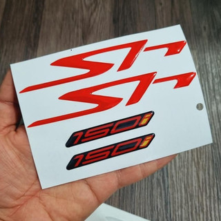 Tem logo nổi chữ SH 150i dán trang trí các dòng xe sh ý 2009, 2010 nhiều màu sắc