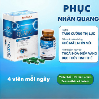 Viên Uống Phục Nhãn Quang - Hỗ Trợ Cải Thiện Thị Lực Cho Người Cận Thị, Người Lớn Tuổi, Dân Văn Phòng