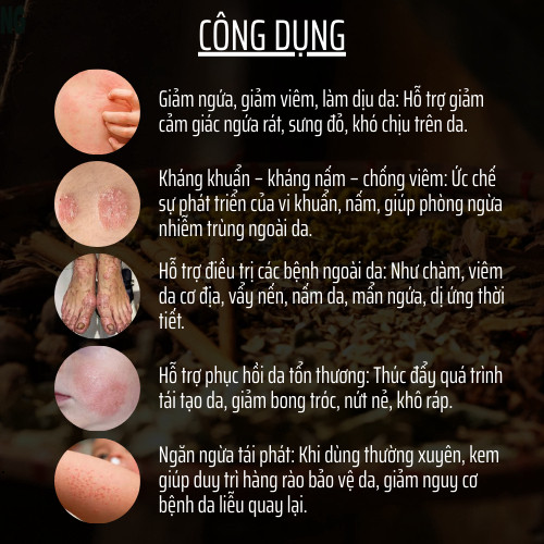 Đông y gia truyền Đông Cát - Cao bôi da liễu - viêm da cơ địa, nấm ngứa, chàm, á sừng, vảy nến, Eczema, Zona - Hũ 15g