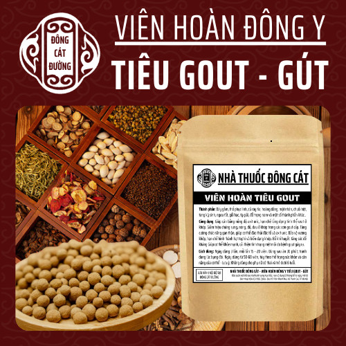 Viên Uống Tiêu Gout (Gút) - Đông Cát Đường - Rối Loạn Chuyển Hóa Acid Uric, viêm sưng ổ khớp - 500v
