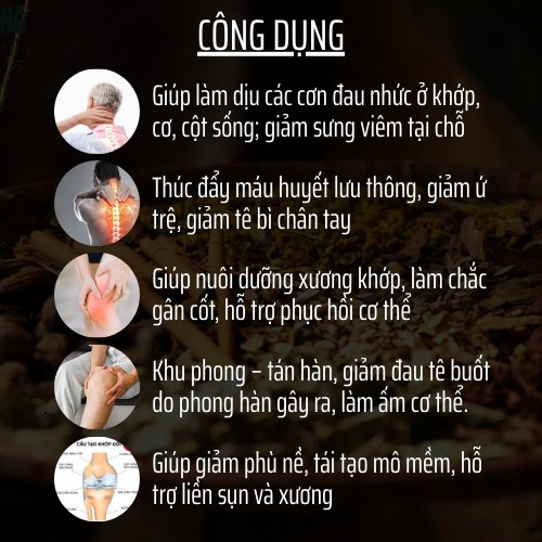 Viên Xương Khớp - Thoái hóa, viêm khớp, co cứng cơ, đau thần kinh tọa, gout, sưng đau - Túi 500 viên