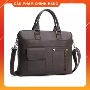 Cặp da laptop nam nữ da bền 3 năm không bong nổ, vừa máy tính 15in