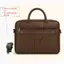 Cặp xách cao cấp dập vân caro MoonLeather thanh lịch sang trọng_ZKC18