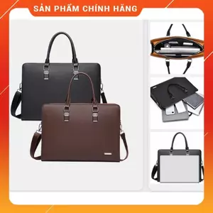 Cặp công sở đơn giản ZHWH (có ngăn đựng thẻ) Túi đựng máy tính xách tay, Túi đeo chéo, Túi xách tay, Túi nam, Túi đeo va