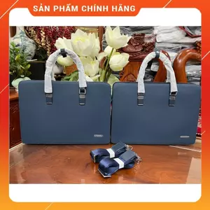 Túi Xách Công Sở Nam Cặp Da Doanh Nhân REDPIS Da Bò Khóa Số Cao Cấp Màu xanh