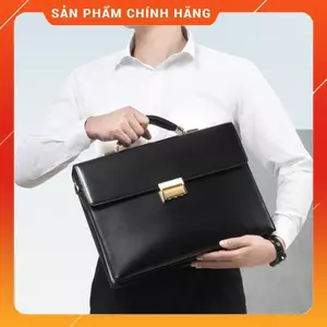 CẶP DA KHÓA SỐ DOANH NHÂN ĐEN VÀ NÂU