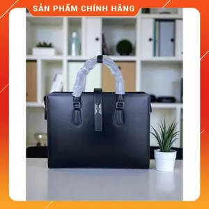 Cặp da bò công sở cao cấp đựng giấy tờ A4, máy tính laptop 14 inch, chống nước trầy xước