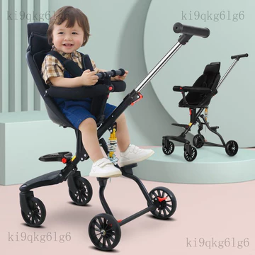 Xe đẩy em bé giảm xóc, xe đẩy em bé bốn bánh nhẹ có thể gấp gọn, xe đẩy em bé có tầm nhìn cao.