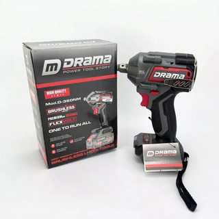 Thân Máy Siết Bulong DRAMA D-360NM, Lực Siết 360N.m, Đầu 2 Trong 1 Đa Năng, Động Cơ Không Chổi Than, Chân Pin Phổ Thông
