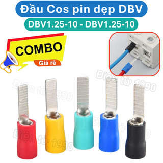 [Combo-Giá rẻ] Đầu Cos pin dẹp, đầu kim dẹp DBV