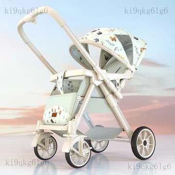 Xe đẩy em bé tầm nhìn cao, có thể ngồi và ngả lưng, nhẹ, có thể gấp gọn, xe đẩy em bé hai chiều, xe đẩy em bé bốn bánh.