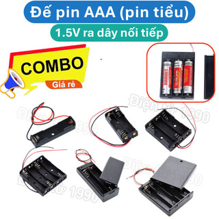 [Combo-Giá rẻ] Đế pin AAA (pin tiểu) 1.5V ra dây nối tiếp