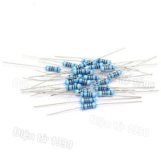 [Combo-Giá rẻ] (100 cái) Điện trở cắm 1/4W 5 vòng màu ±1% - giá trị 25KR đến 4.7MR
