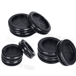 [Combo-Giá rẻ] Đệm cao su, Ron cao su đen luồn dây tủ điện 12 - 50mm