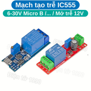 Mạch Relay Tạo Trễ 1 Kênh 5V - 30V IC 555