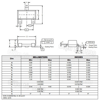 [Combo-Giá rẻ] (50 cái) Transistor BJT PNP dán SS850, SS8550, A1015, BC807, MMBT3906