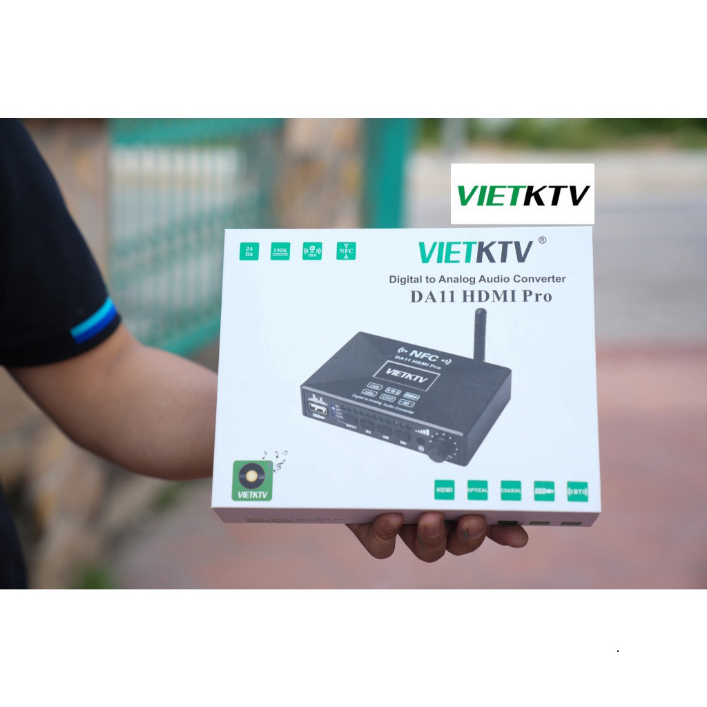 Bộ Giải Mã Âm Thanh VietKTV DA11 HDMI Pro – Tách Âm HDMI Ra Optical/Coax/AV Cho Karaoke