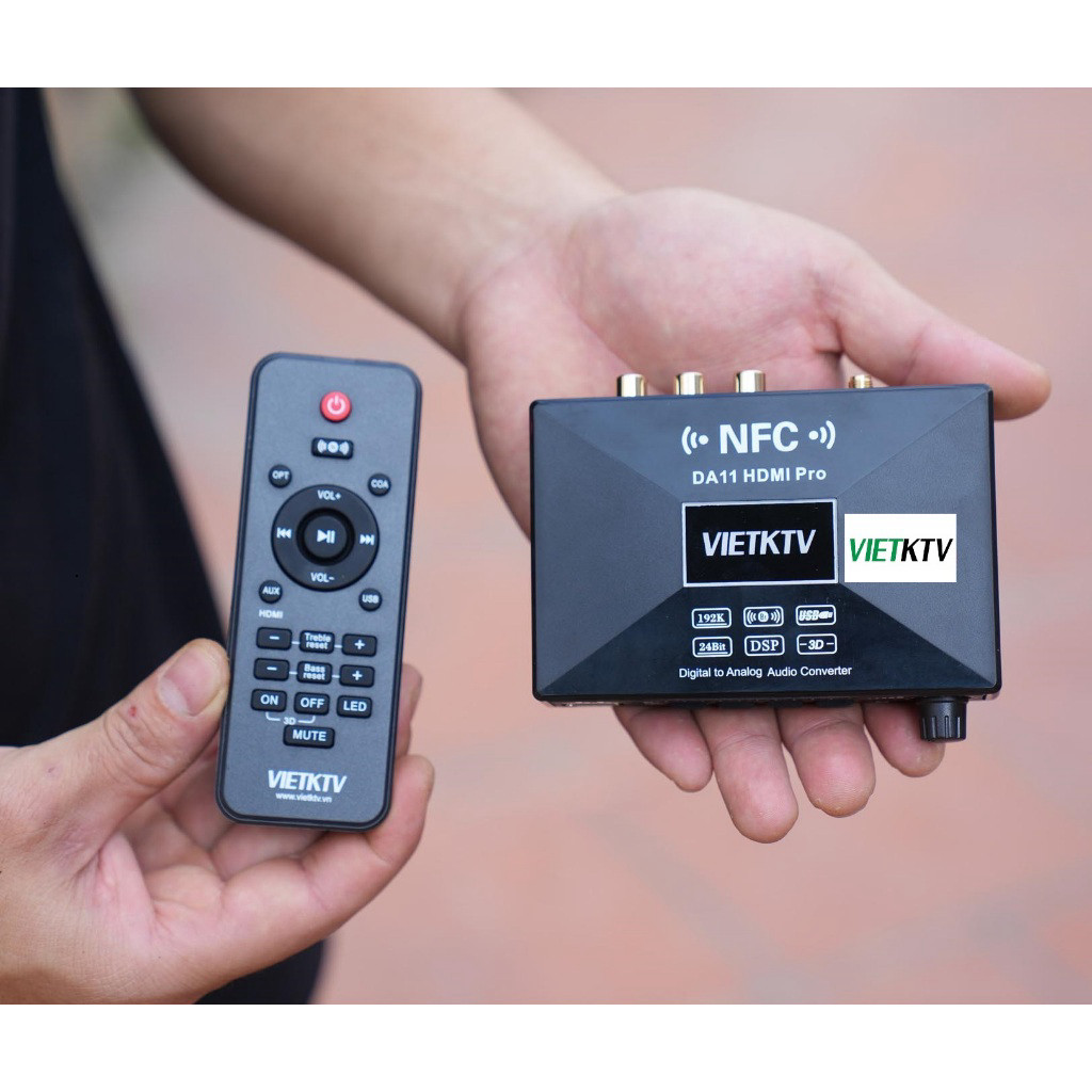 Bộ Giải Mã Âm Thanh VietKTV DA11 HDMI Pro – Tách Âm HDMI Ra Optical/Coax/AV Cho Karaoke