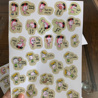 120 hình dán sticker Meme hài hước, sticker Hài hước dán trang trí