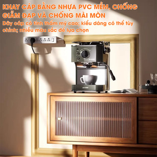Nẹp đi dây điện nổi dán tường bảo vệ dây điện, Vỏ bọc bảo vệ dây cáp chống điện, đứt gãy và chống cháy Ngói NDĐ01
