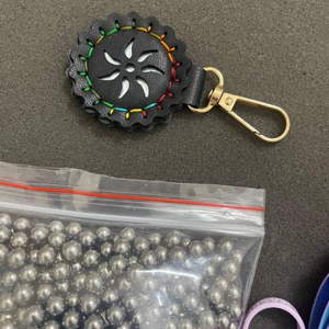 COMBO dây kháng lực màu tím 0.55m 15cm kèm bi và vòng silicon và hít bi dẹp hugyss