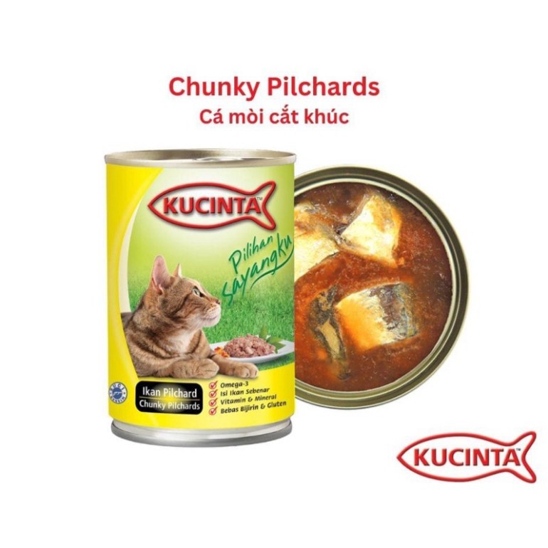 [COMBO] Pate mèo Pate Kucinta lon 400g siêu thịt cá by Snappy tom
