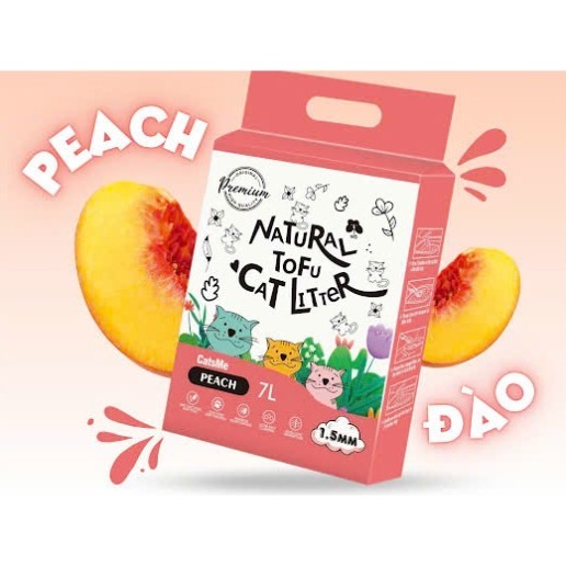 Cát Đậu Nành Catsme, Cát Đậu Nành Tofu Vệ Sinh Cho Mèo Phân Hủy Sinh Học Túi 6L (2,4kg)