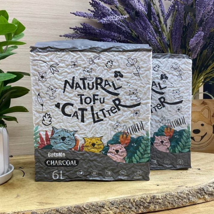 Cát Đậu Nành Catsme, Cát Đậu Nành Tofu Vệ Sinh Cho Mèo Phân Hủy Sinh Học Túi 6L (2,4kg)